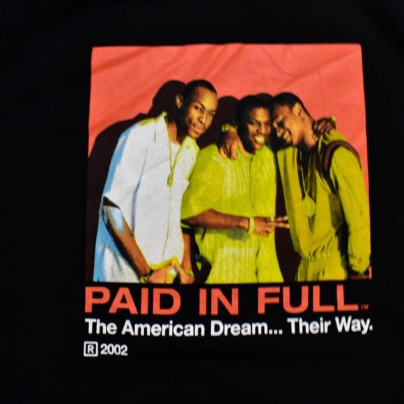 Paid In Full Mens The American Dream..Their Way Movie Poster Shirt New - Picture 2 of 3